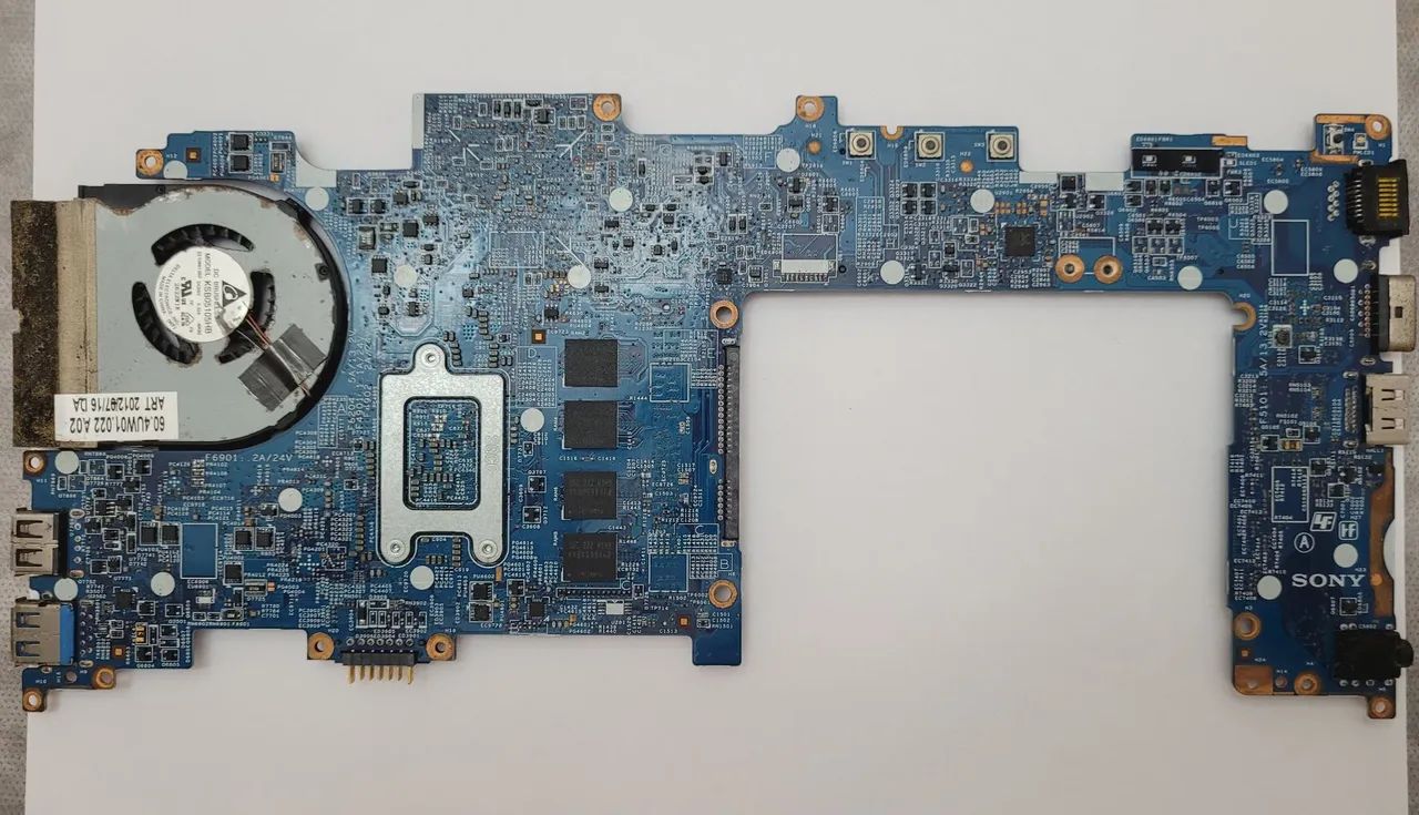 PLACA MÃE  NOTEBOOK SONY VAIO SVT111A11X (SVT11115FBS) COM DEFEITO).