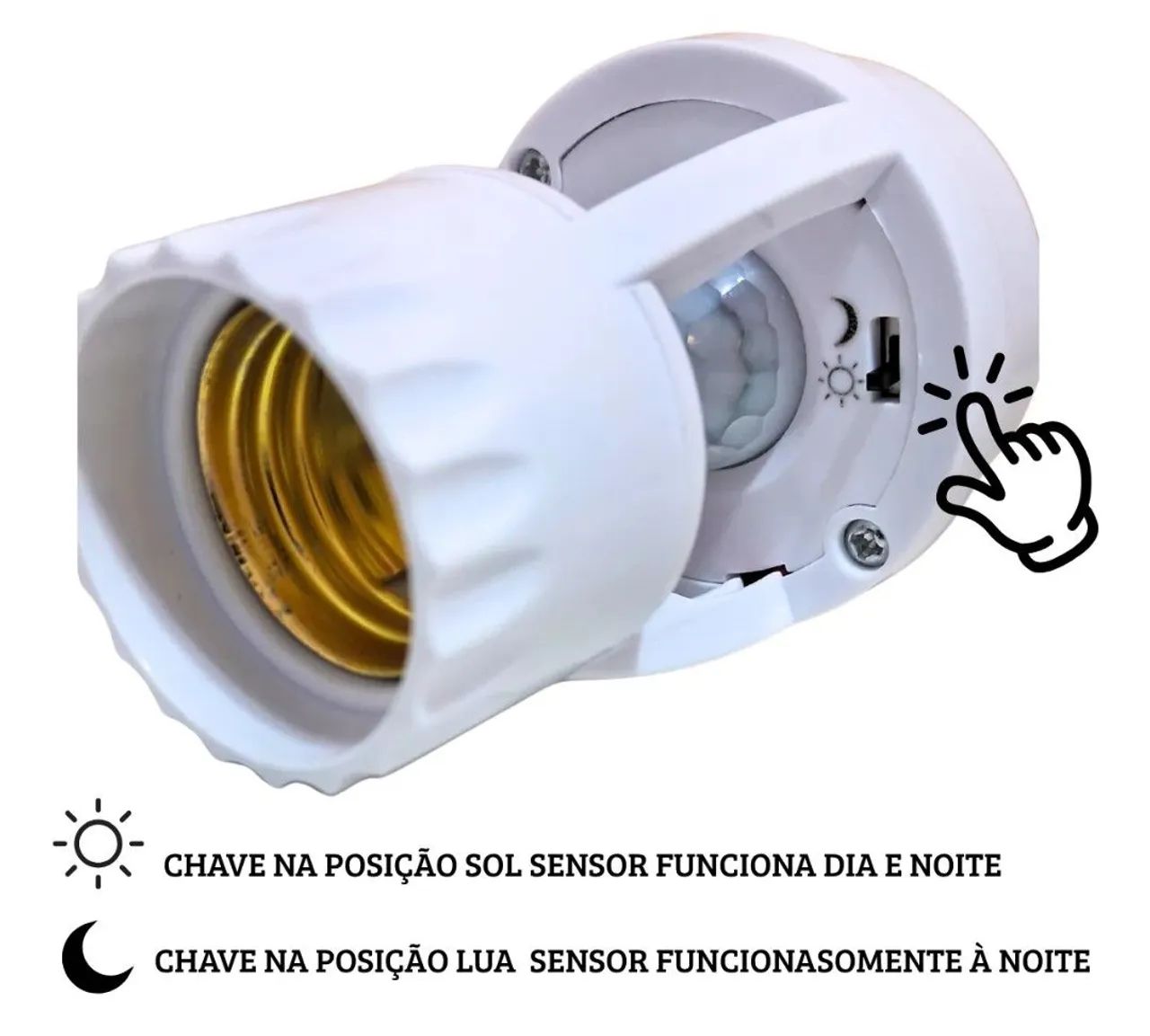 Soquete com sensor de presença - NOVO - Foto 2