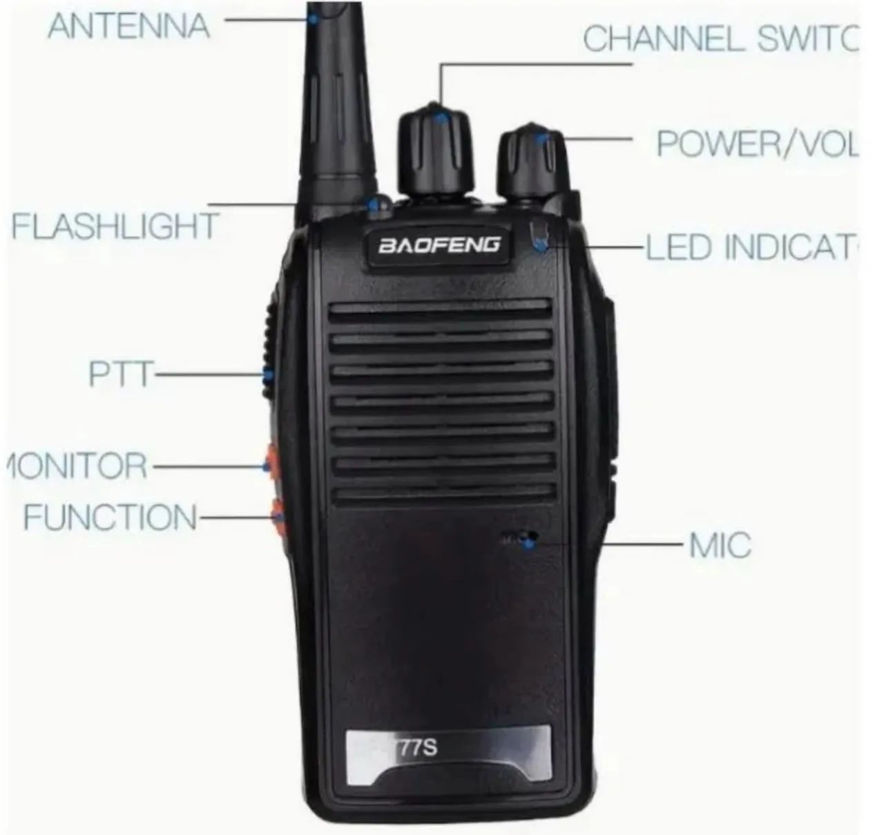 Par de Rádios Baofeng + fones (NOVO) - Foto 3
