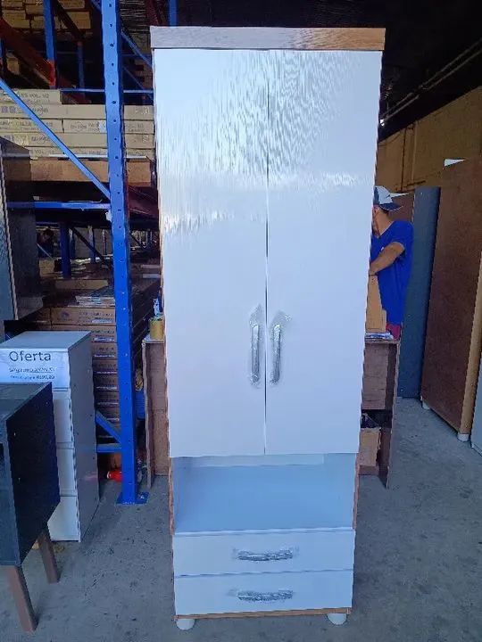 Armário de Multiuso Lucas com 2 Portas e 1 Gaveta - Foto 2
