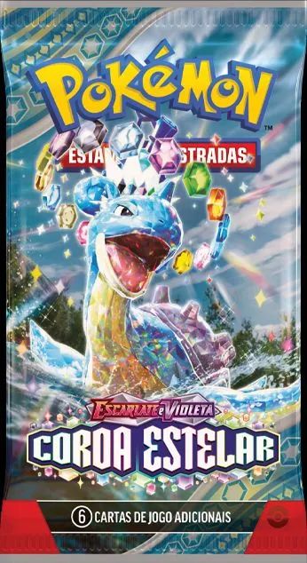 8 Boosters Pokémon TCG Coroa Estelar - Foto 5