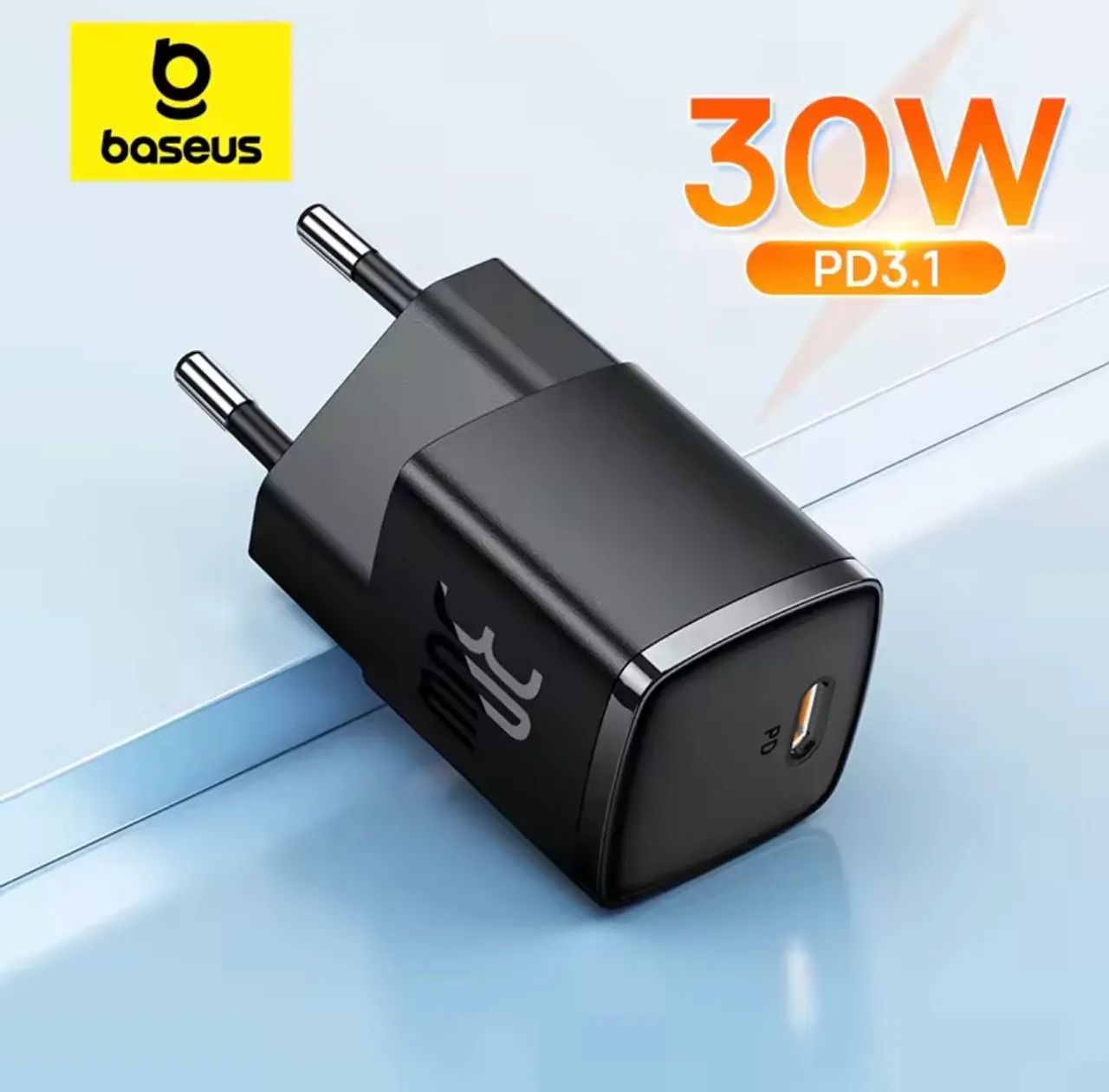 Carregador Baseus Cube Pro 30W Gan Fast Charger 1C - Foto 4