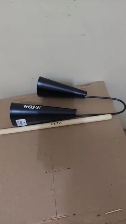 Agogô Gope duplo preto profissional novo - somos revendedores  - Foto 4