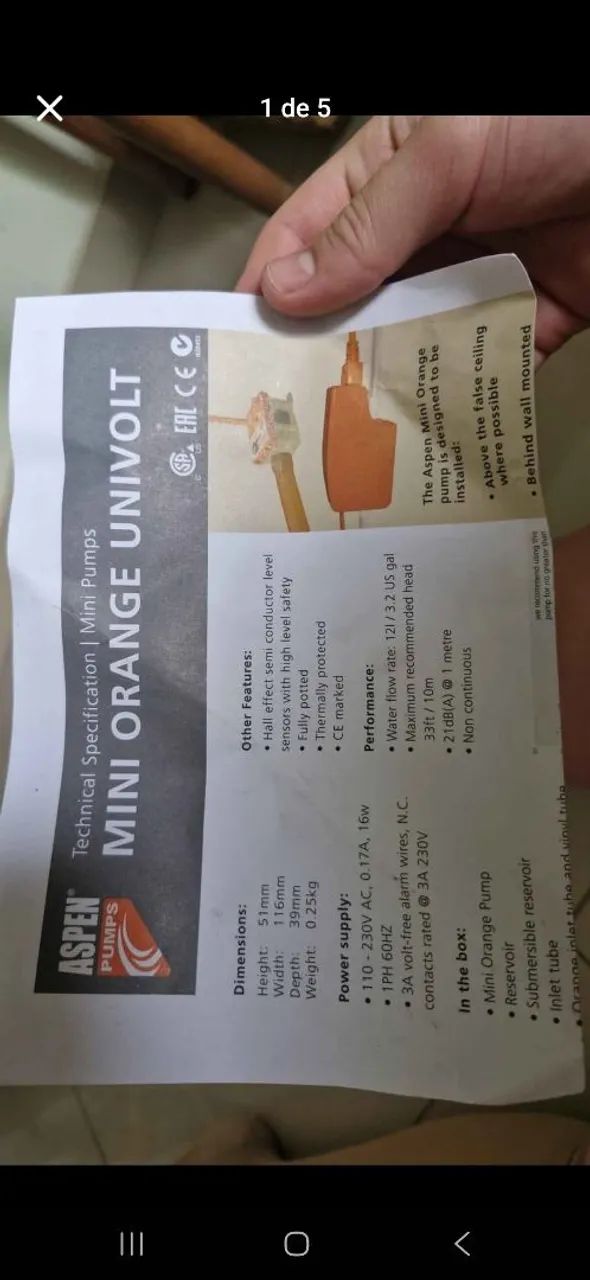 Bomba de dreno 64312215712643123