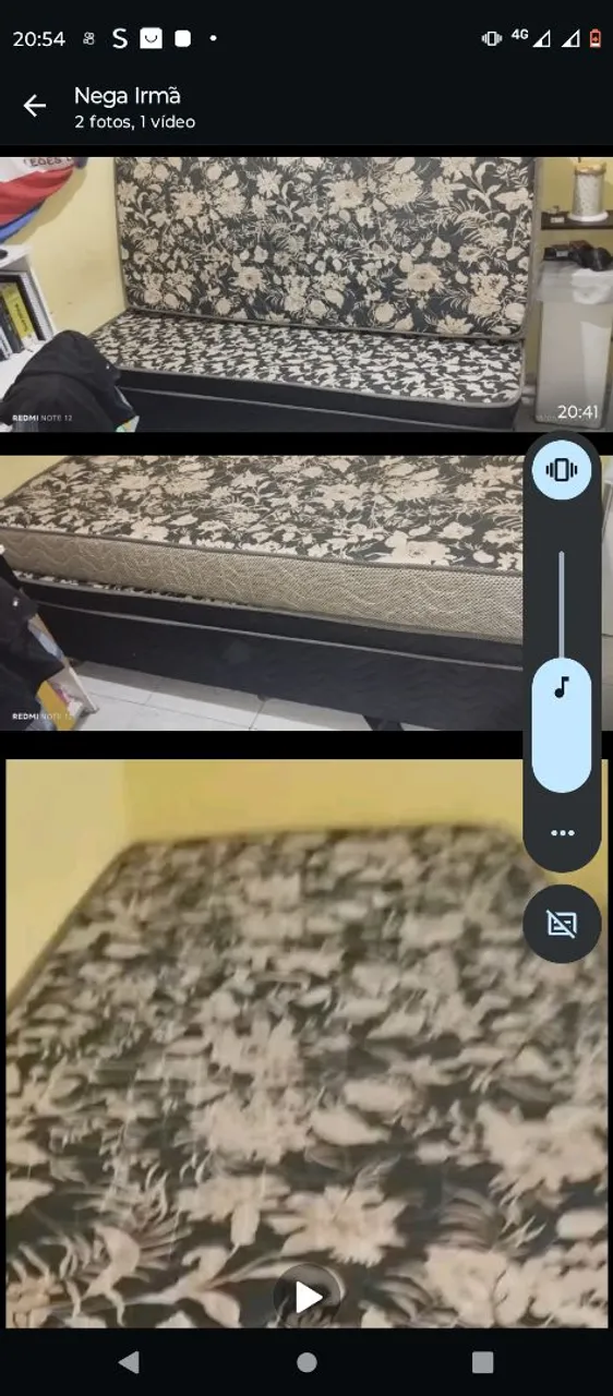 Cama Box com Colchão Floral