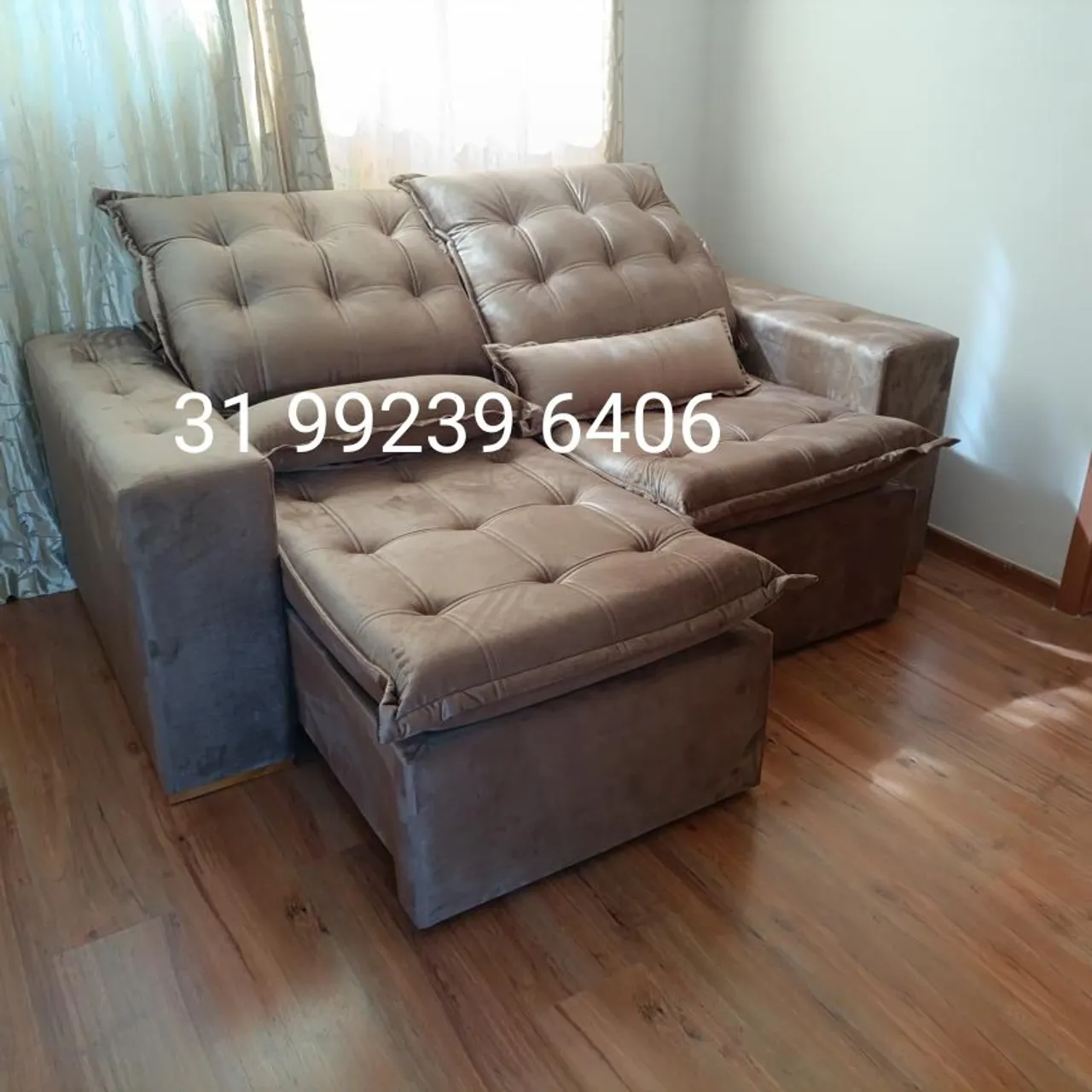 Sofá Retrátil 16cm pilow NOVOS 