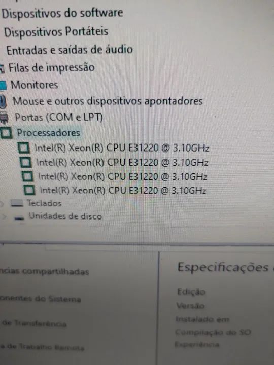 cpu dell xeon e 1220 ddr 3 com 8 gigas ssd 120 gigas - Foto 4