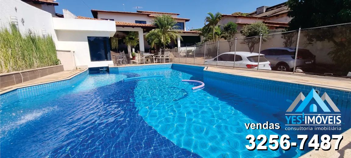 Sobrado Colonial lindo, Escriturado, 6Q/4 Suítes, Piscina, Sauna, Churr, Toboágua, Lote 73 - Foto 3