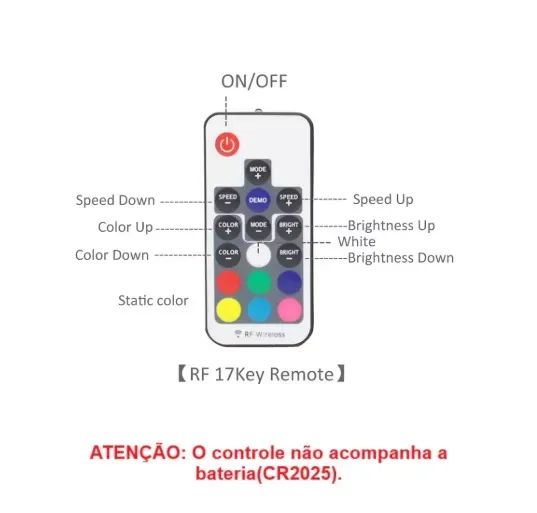 Controladora RGB 12v 4 pinos p/ Water cooler fita led, fan RGB +c.Remoto NOVa watercooler - Foto 4