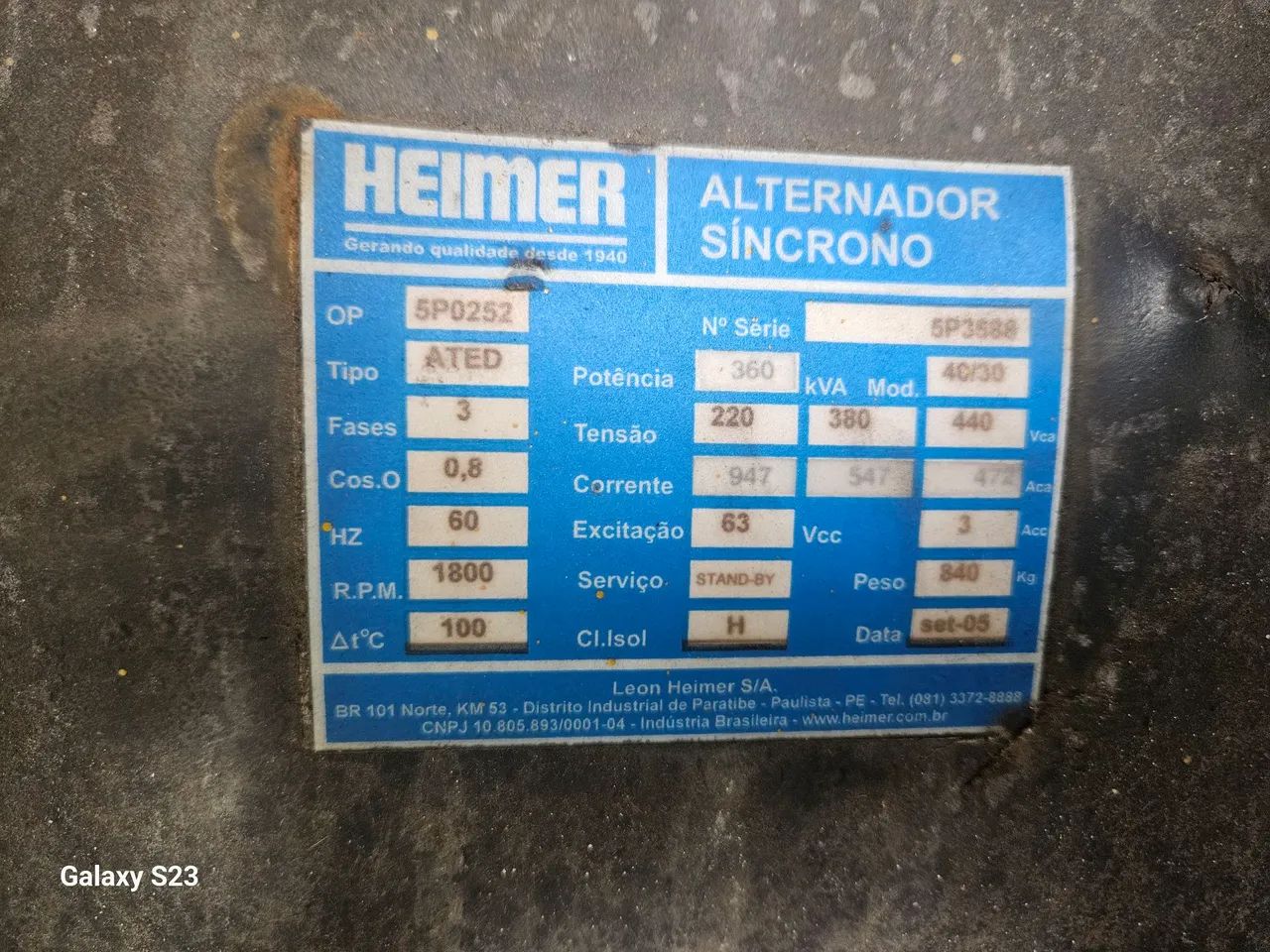 Gerador Diesel HEIMER 360 kva Industrial - Potência e Confiabilidade - Foto 3