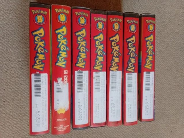 Lote 7 fitas VHS Pokémon originais dos primeiros episódios 1999 - Foto 3