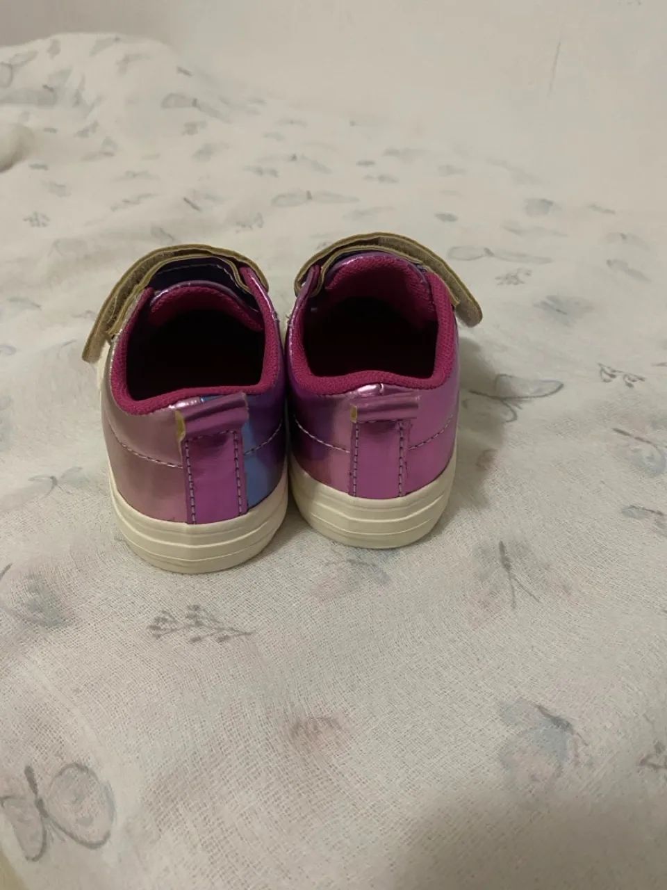 Tênis Infantil Glitter Rosa e roxo - Foto 4
