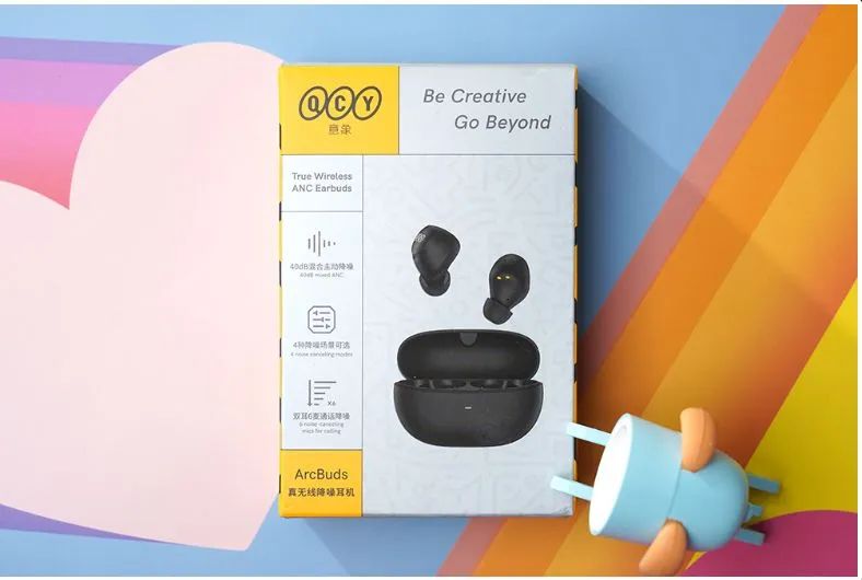 Fone de Ouvido Bluetooth QCY ArcBuds TWS com Cancelamento de Ruído