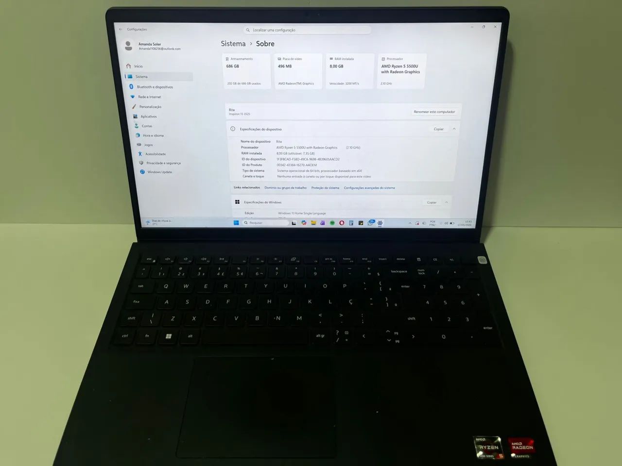 Notebook Dell Inspiron 15 3525 - Foto 2