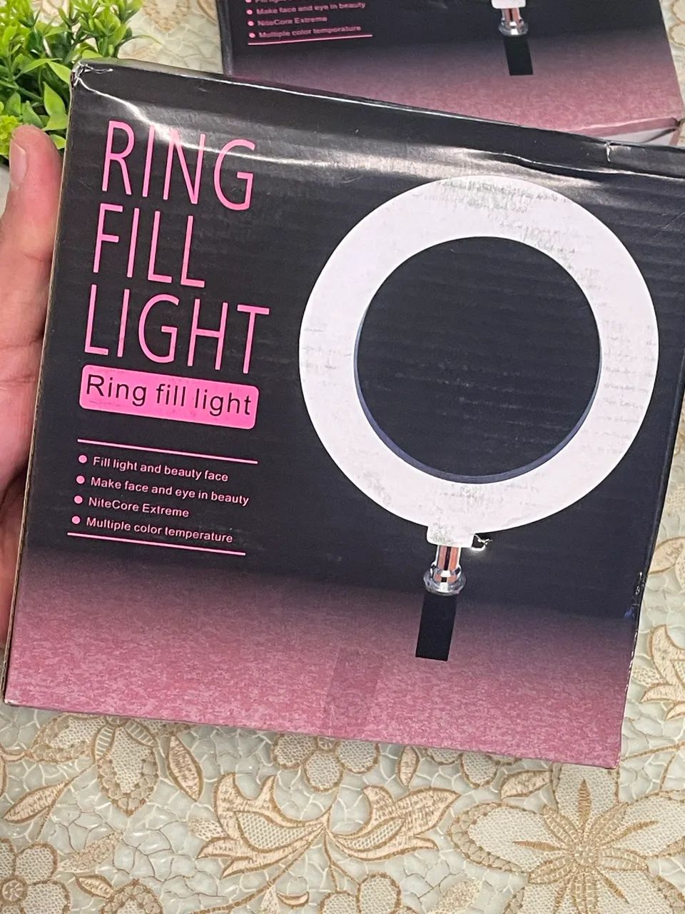 Ring Light LED de Mesa 6 Polegadas (16 cm) com Tripé - Iluminador para Fotos, Vídeos
