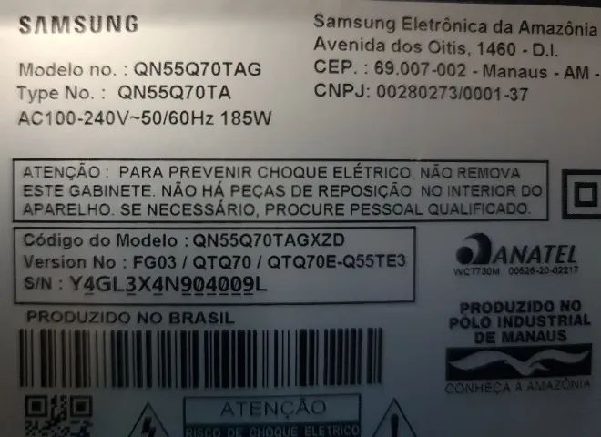 Par De Alto Falantes Para Tv QN55Q70TAG - Foto 2