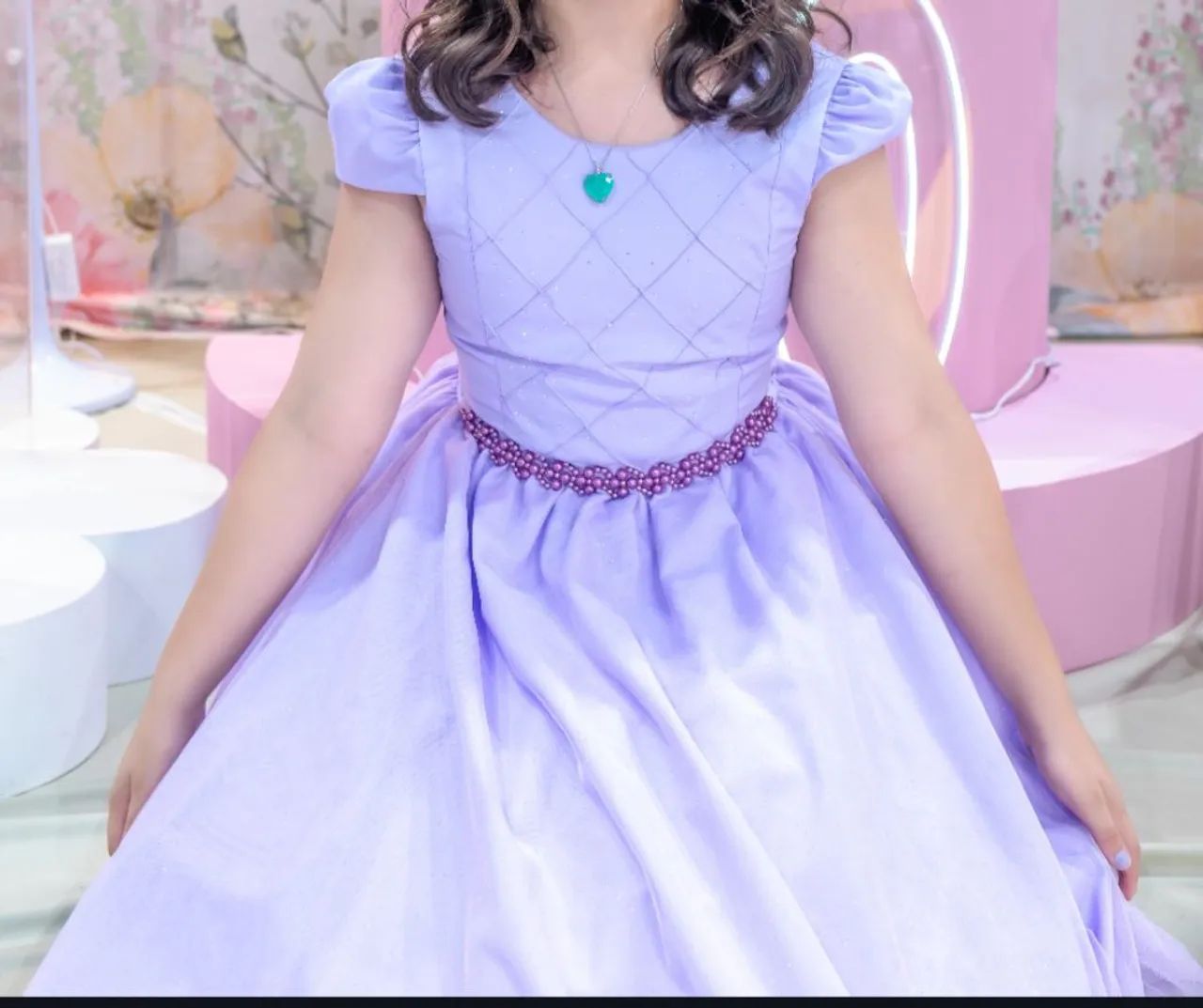 Vestido Infantil Lilás  - Foto 3