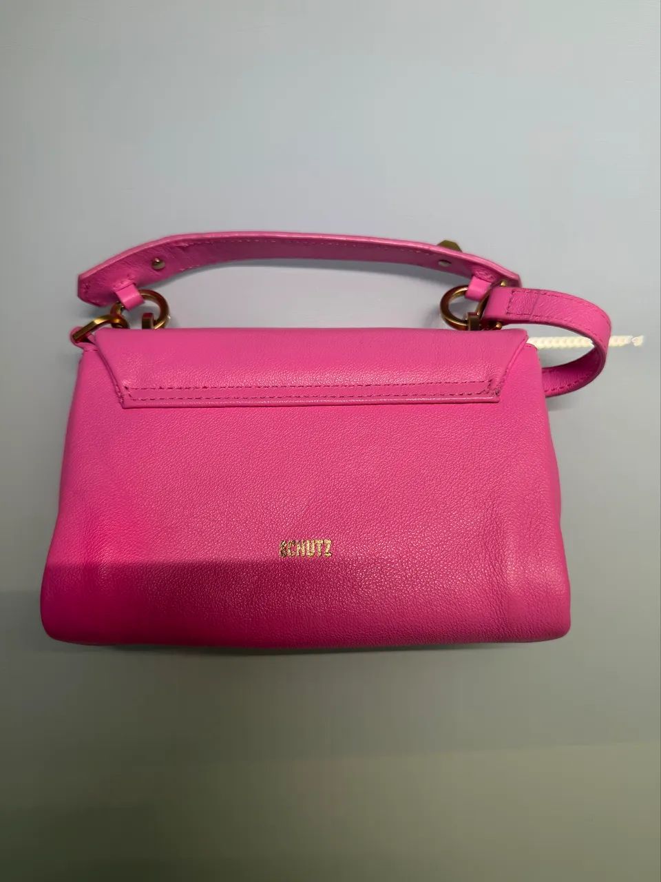 Bolsa Schultz - Pink - Couro Natural - Foto 4