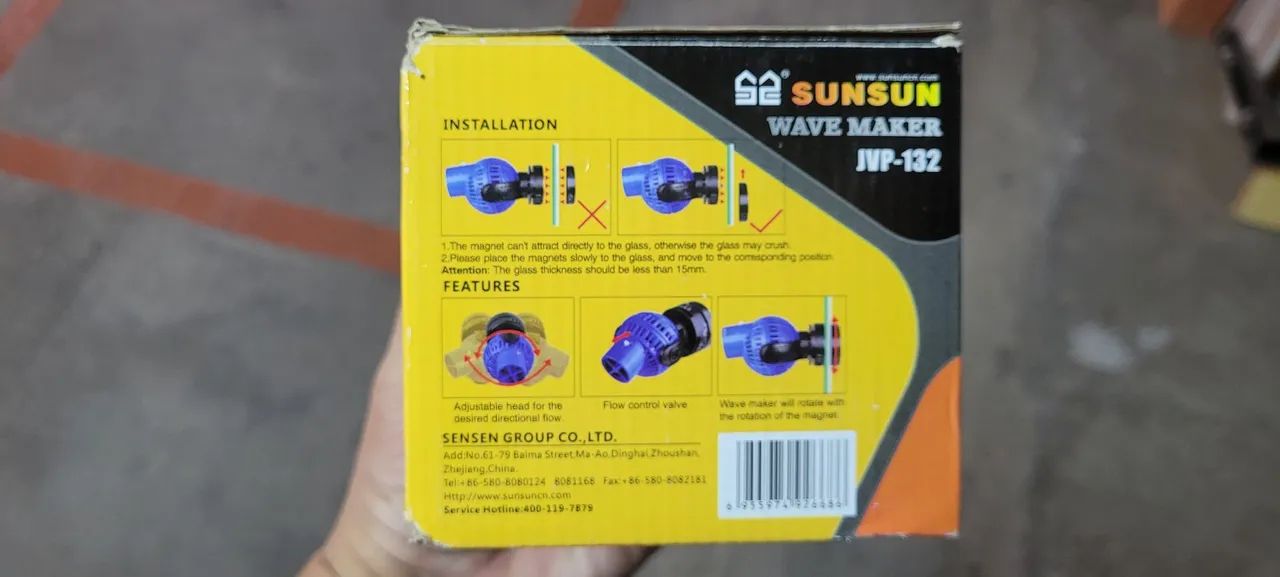 MOVIMENTADOR DE ÁGUA WAVEMAKER 8000L/H SUNSUN JVP-132  - Foto 6