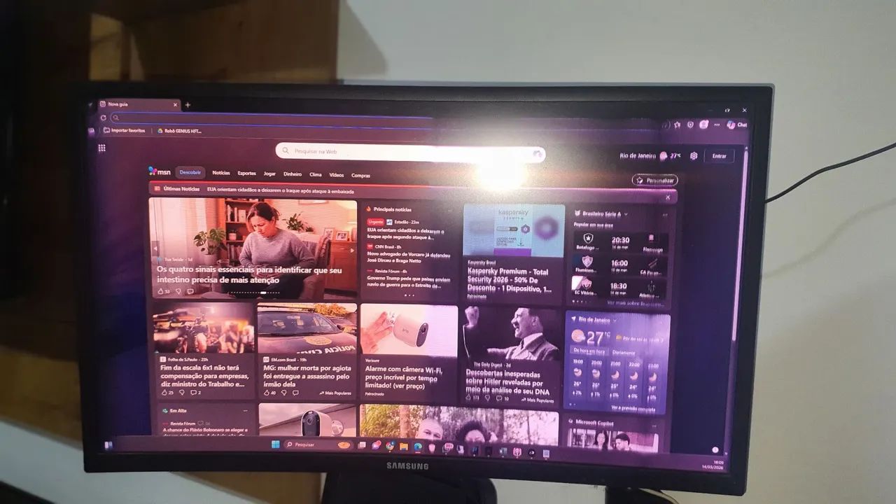 Monitor CURVO Samsung QLED 24' com detalhes - Foto 3