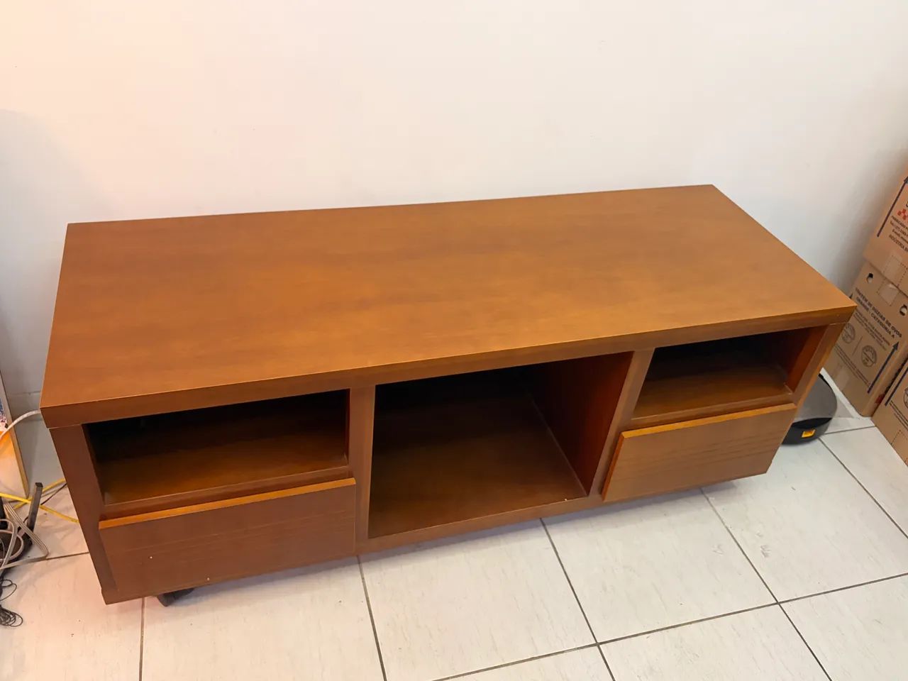 Rack de televisão de madeira - Foto 2