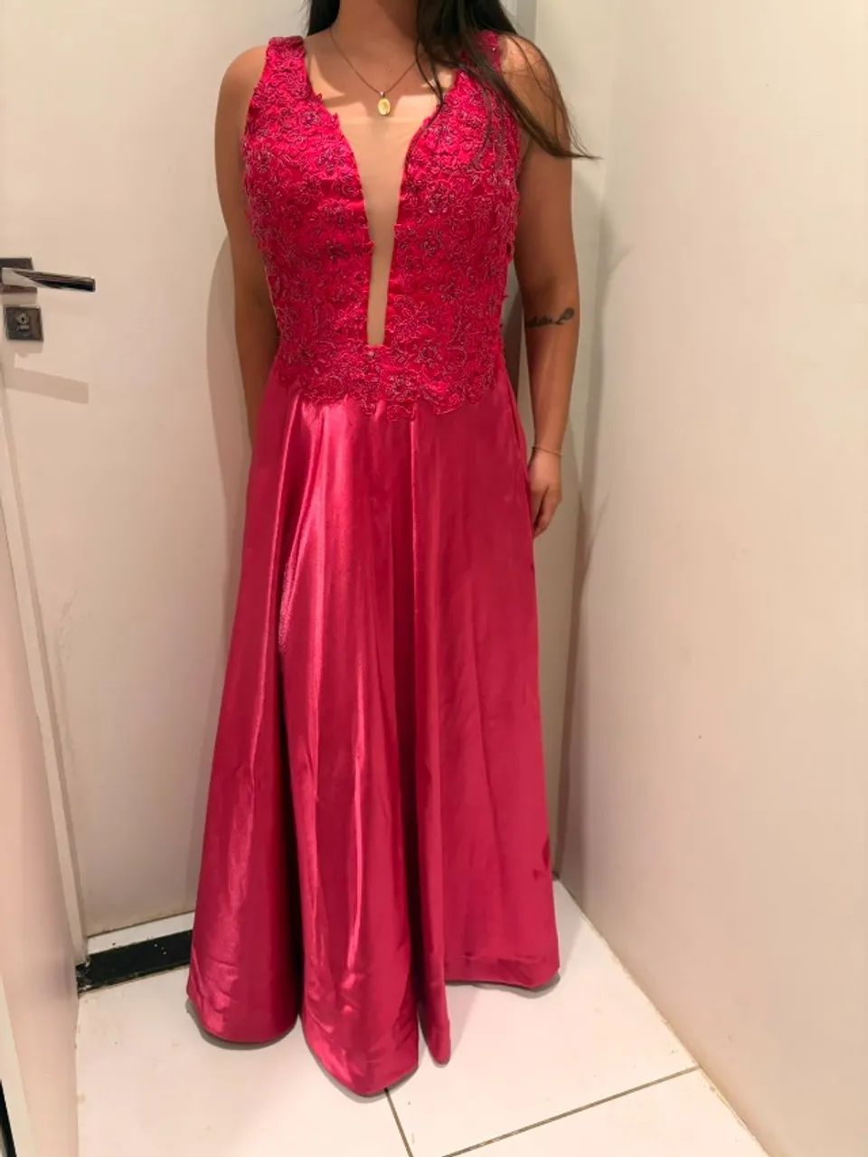 Vestido de festa rosa pink - Foto 3