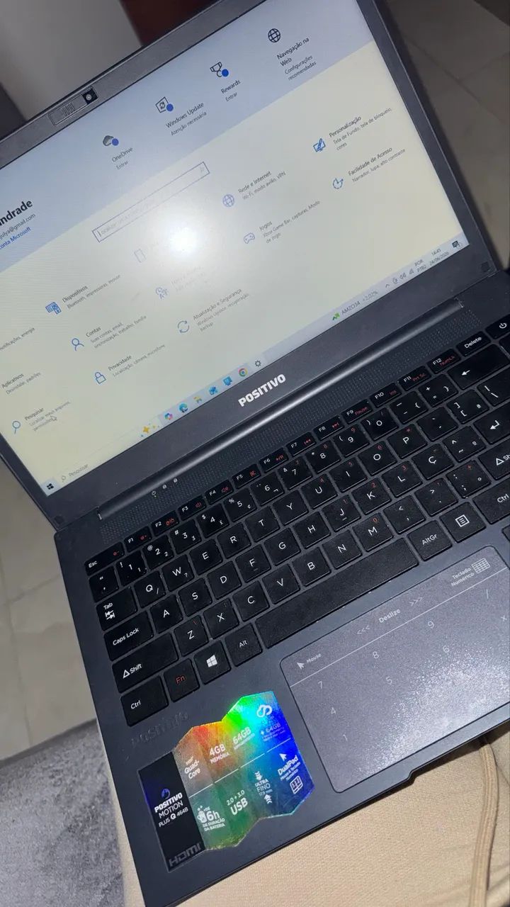 Notebook Positivo usado,mas com ótimas condições 