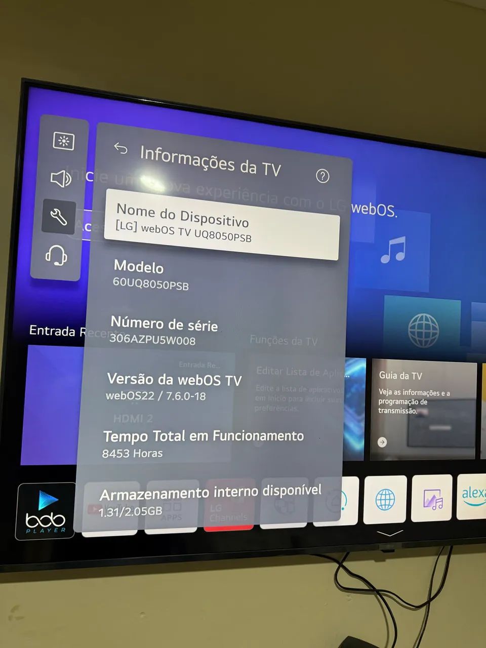 Smart TV LG 60UQ8050PSB - Foto 2