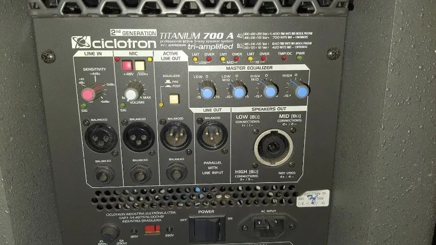 PA Ciclotron alta potência completo, impecável. (Caixas de Som) - Foto 3