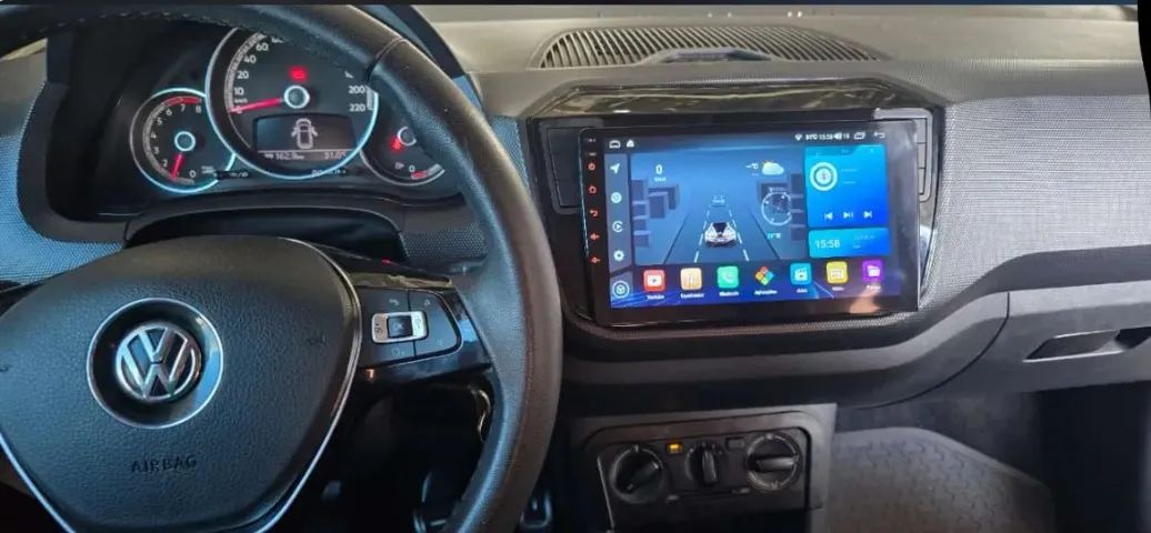 Central Multimídia Vw Up 2014 à 2021 Android 9 Polegadas Carplay Gps Tv On Line Youtube - Foto 2