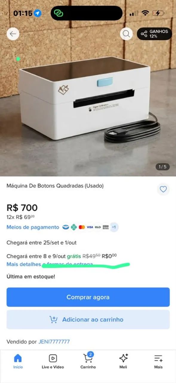 Máquina de botons 