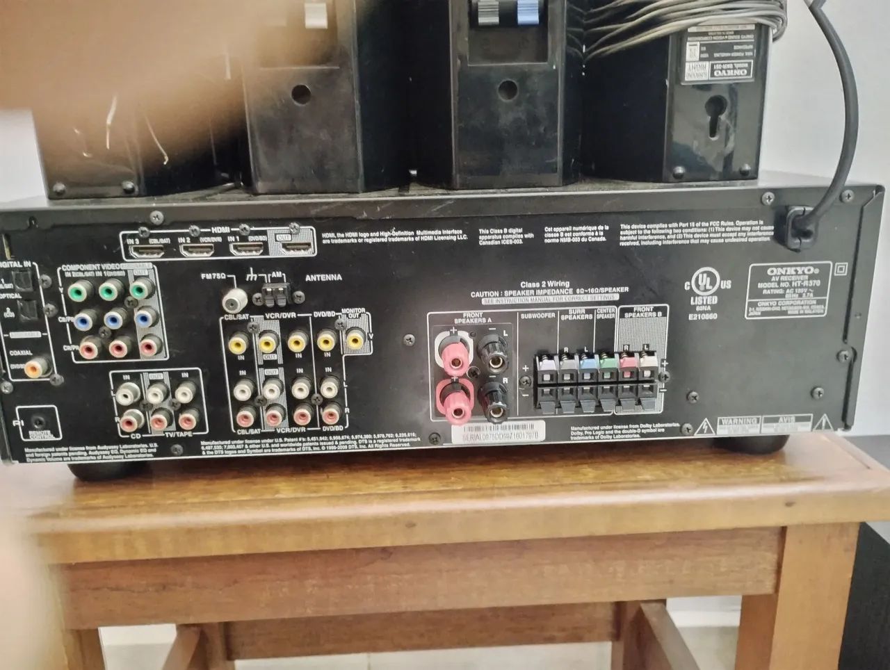 Receiver Onkyo HT-R370 C/ Caixas  - Foto 5