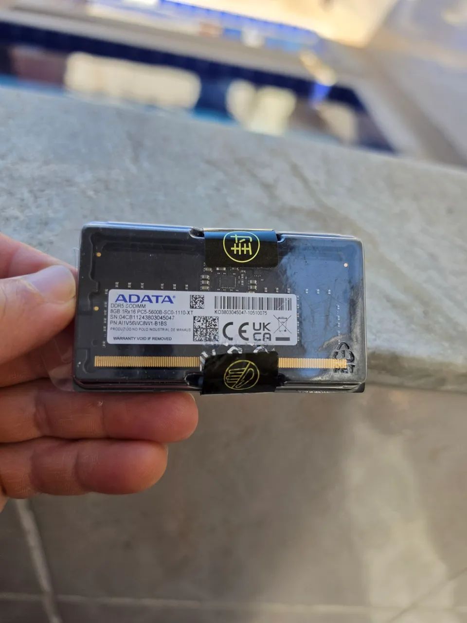 8Gb Memória Adata ddr5 Pc5-5600