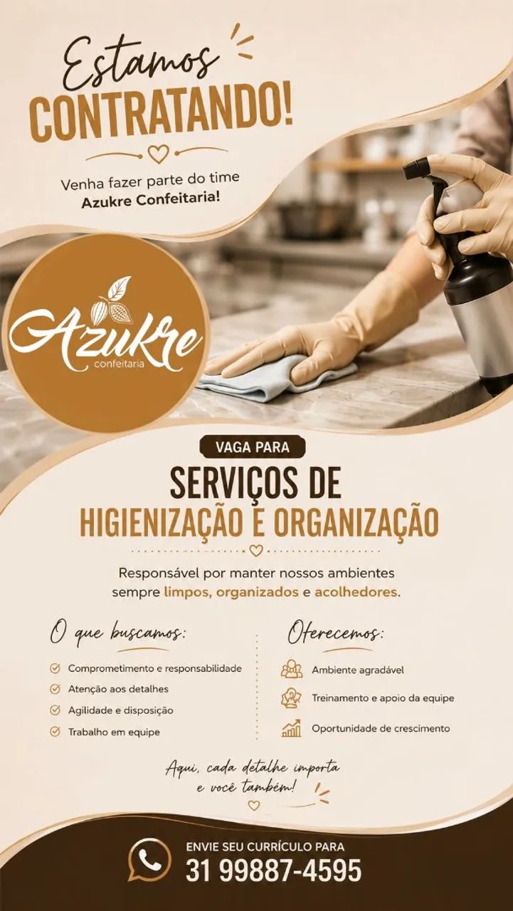 VAGA EM CONFEITARIA - COMERCIAL E HIGIENIZAÇAO - Foto 3