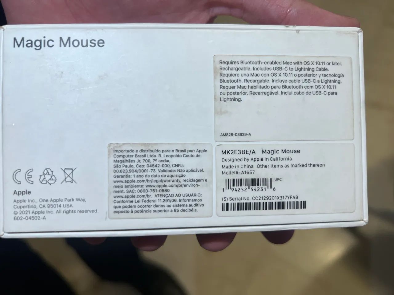 Magic Apple 2, mouse apple perfeito estado com caixa - Foto 2