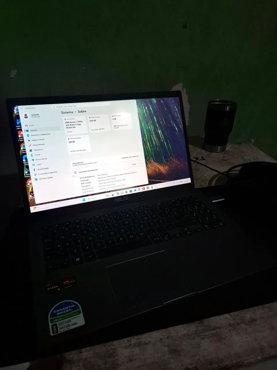 Notebook ASUS VivoBook Ryzen 5