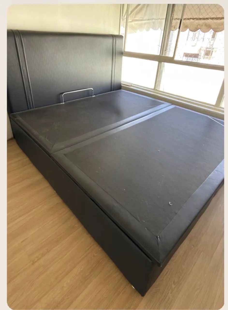 Cama King Baú Orthobom + Cabeceira 