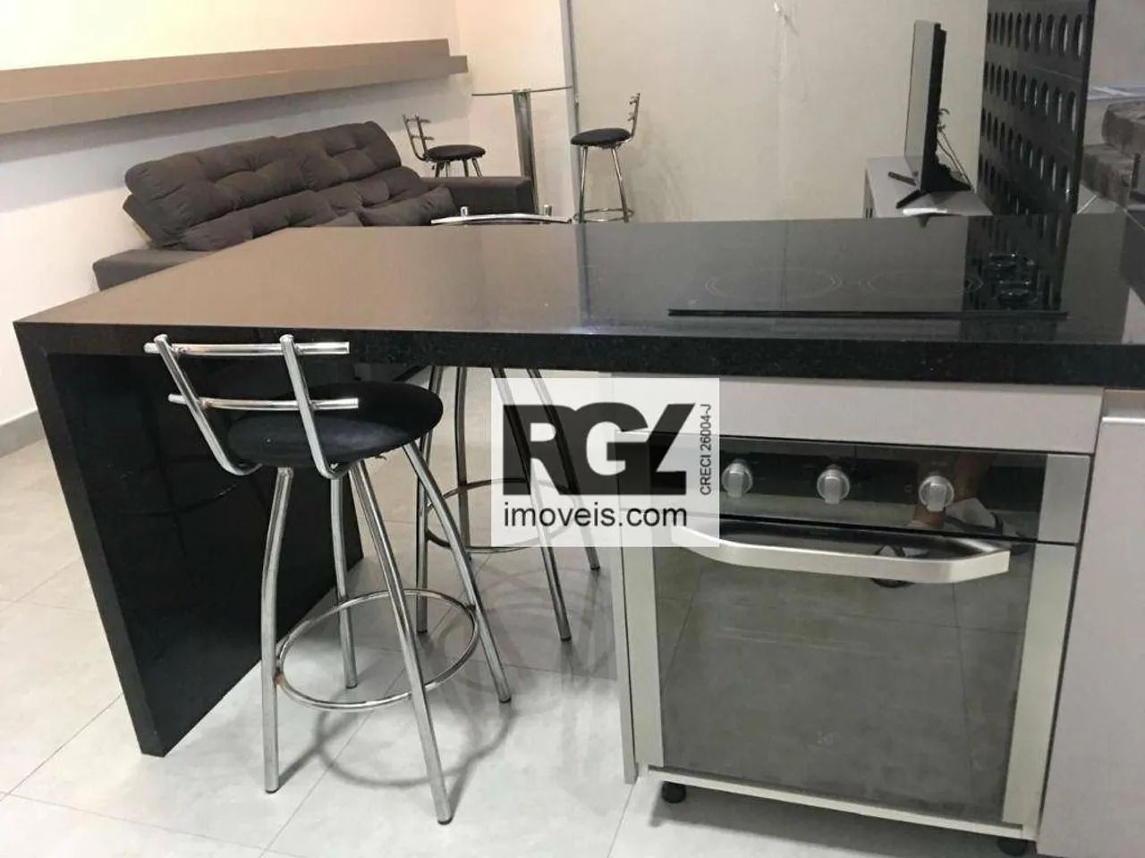 Apartamento com 1 dormitório para alugar, 52 m² por R$ 5.800,00/mês - Pompéia - Santos/SP - Foto 5