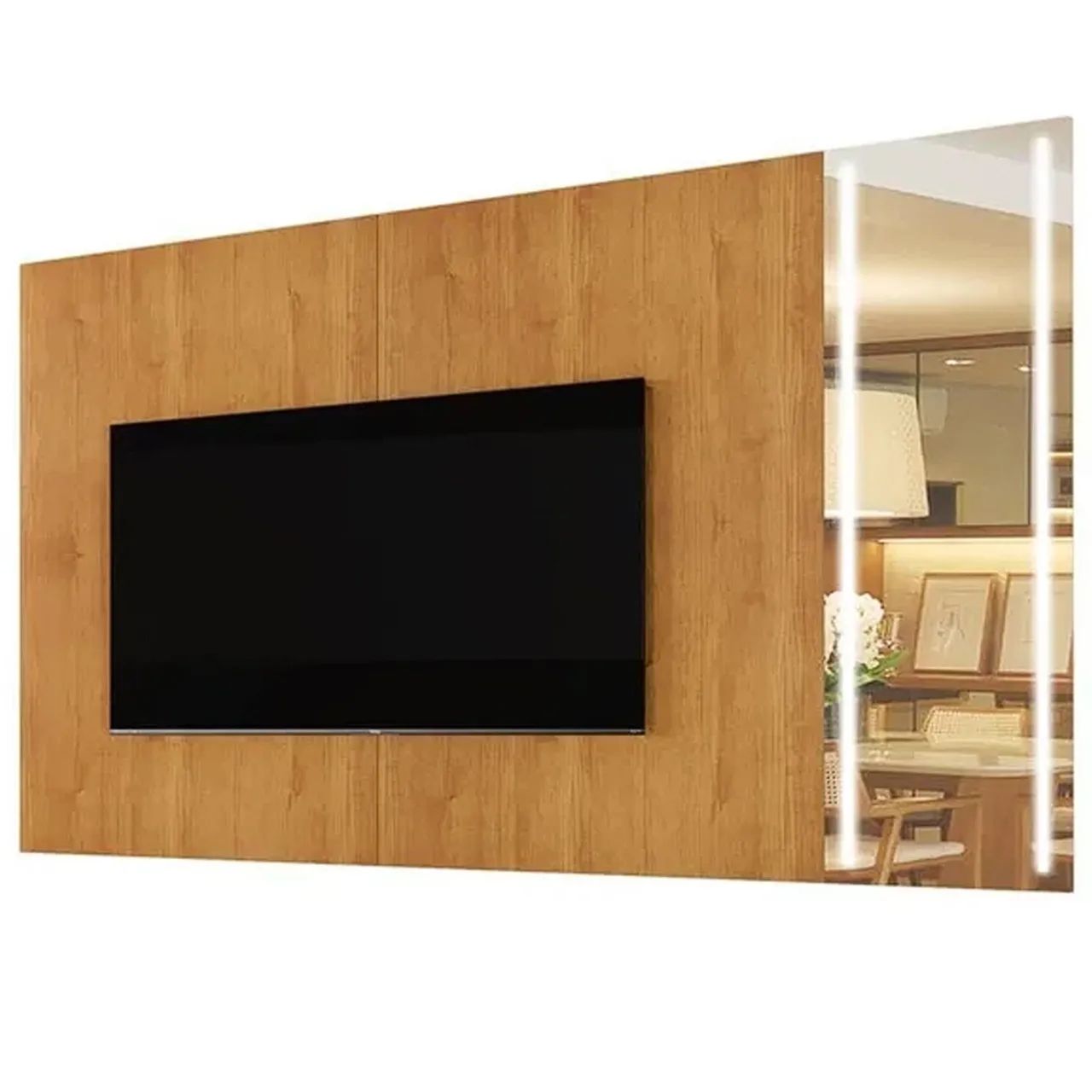Painel Vitrum 180cm com Espelho e Led para Tv Até 65 Polegadas / pronta entrega  - Foto 3