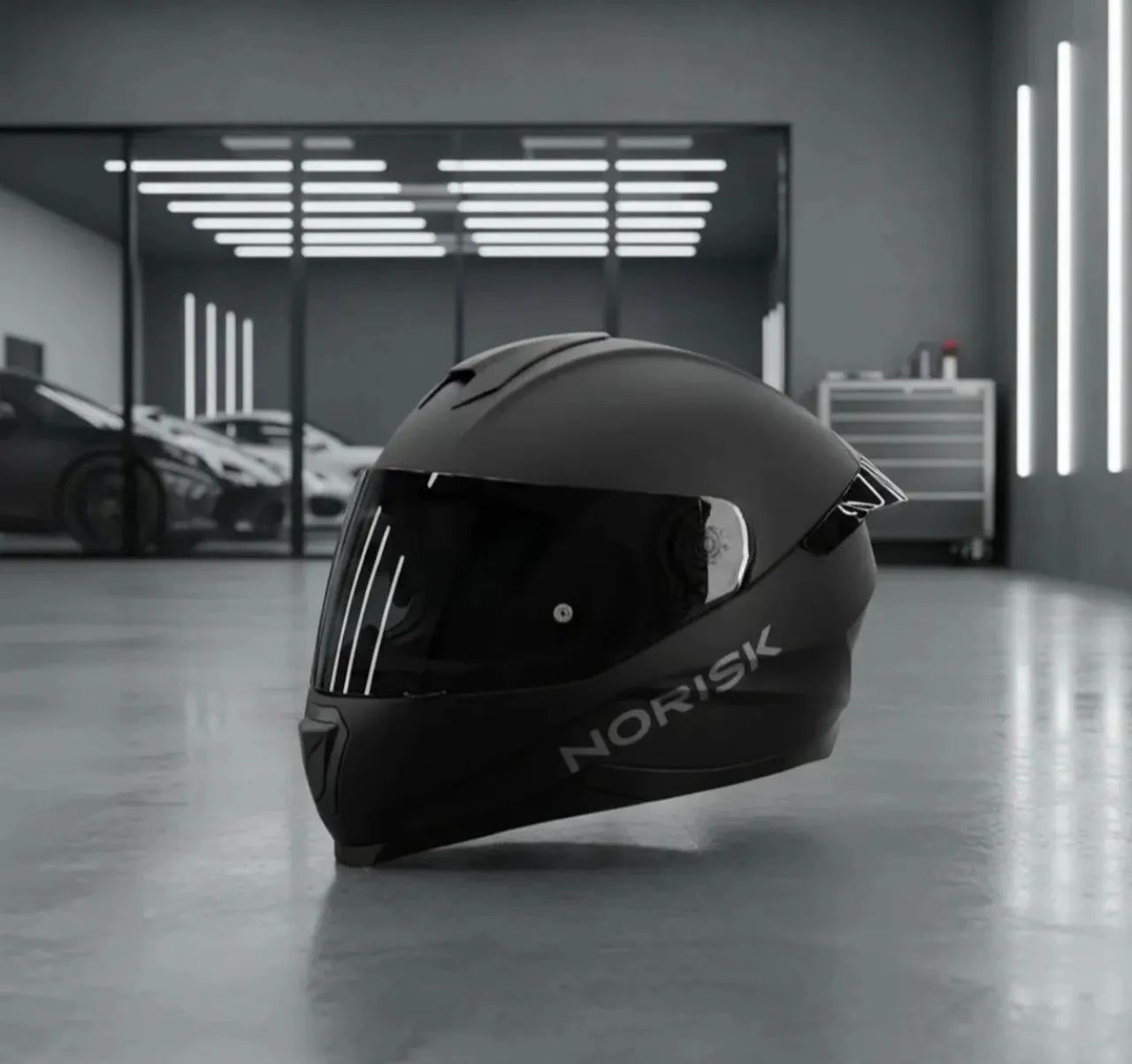 CAPACETE NORISK RAZOR SOLID EDITION PRETO FOSCO - Foto 3