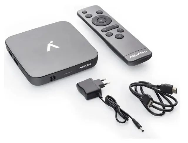 SMART TV BOX PLUS STV 3000 PLUS AQUARIO ANDROID 2GB RAM 16GB ROM - Seminova