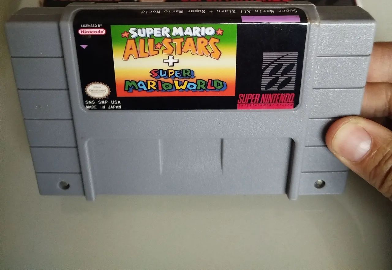 Mário All Star e Mario World Repro nova SÓ A FITA - Foto 2