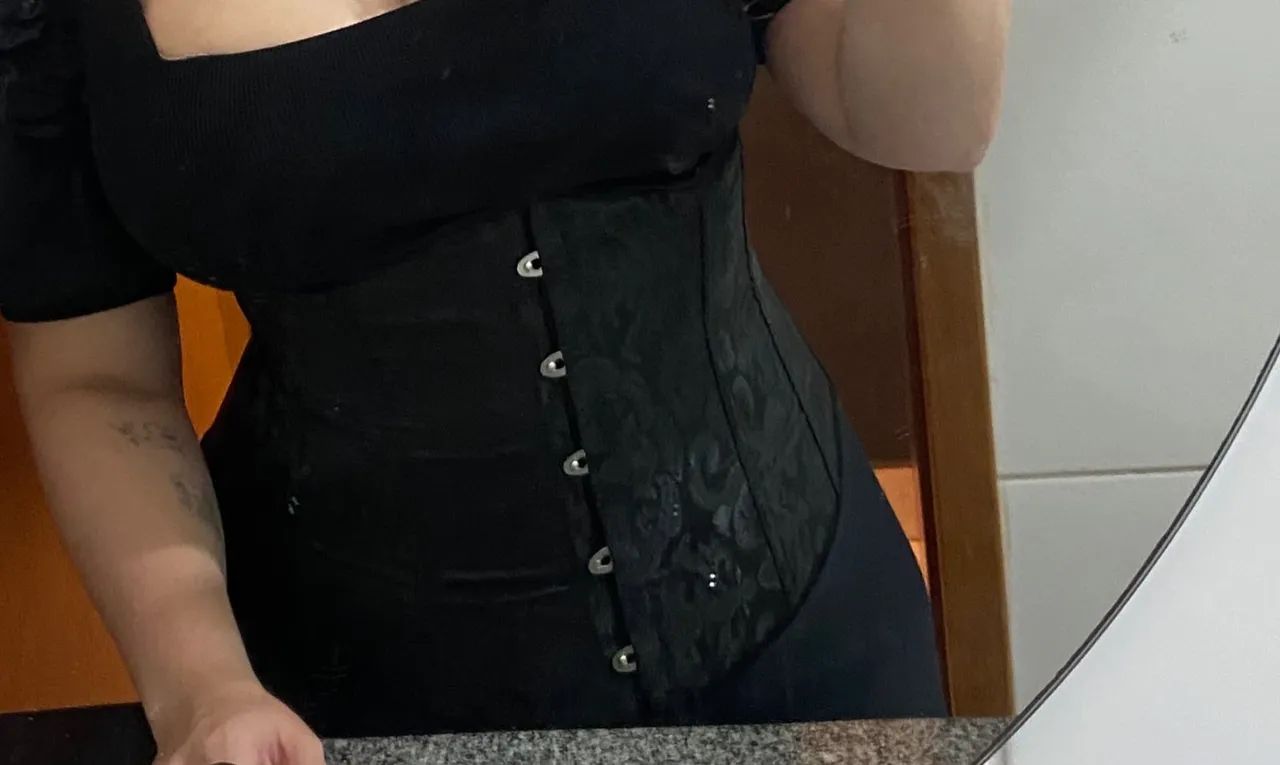 Corset preto MARAVILOSO