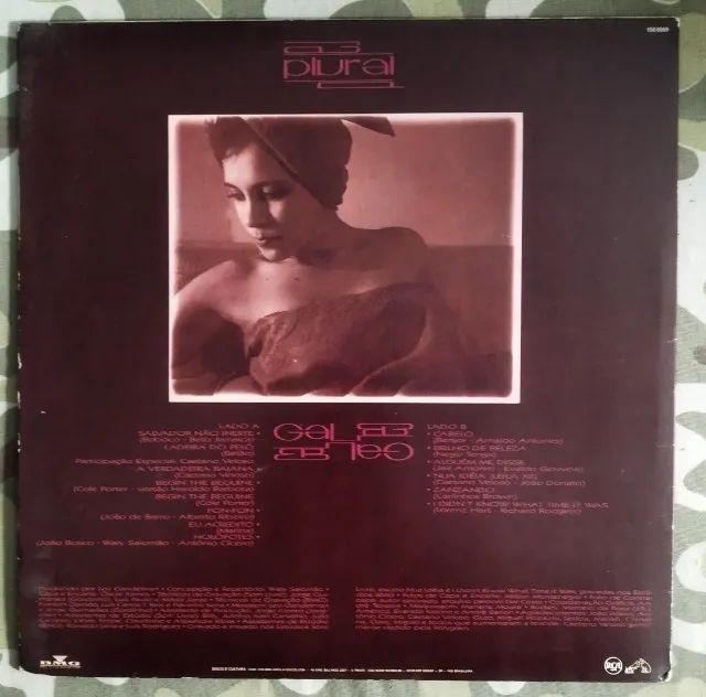 LP Vinil Gal Costa - Plural (1990) EX/VG+ Com Encarte - Foto 2