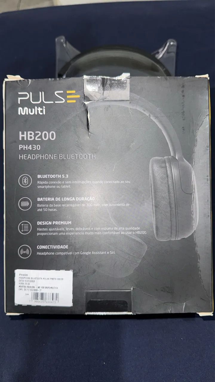 Fone de ouvido Bluetooth da marca Pulse Multi, modelo HB200 (PH430). - Foto 2
