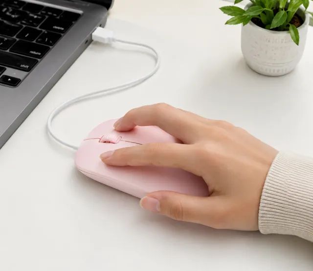 Mouse USB Com Fio LEHMOX LEY-1564 Silencioso Ergonômico Plug Play - Foto 5