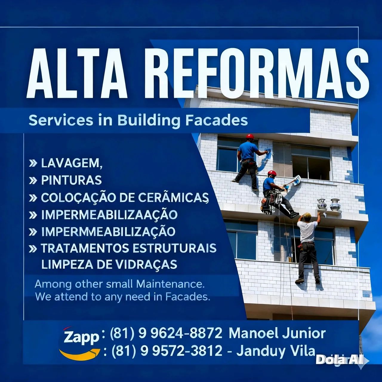 Faixada de prédio no rapel - Foto 4