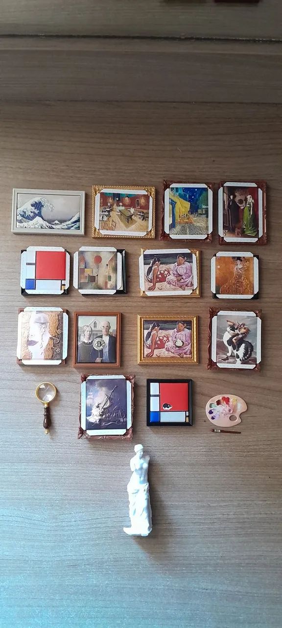 Zuru Mini Brands Create Masterpieces- Kit com Quadros, estátua e acessórios 
