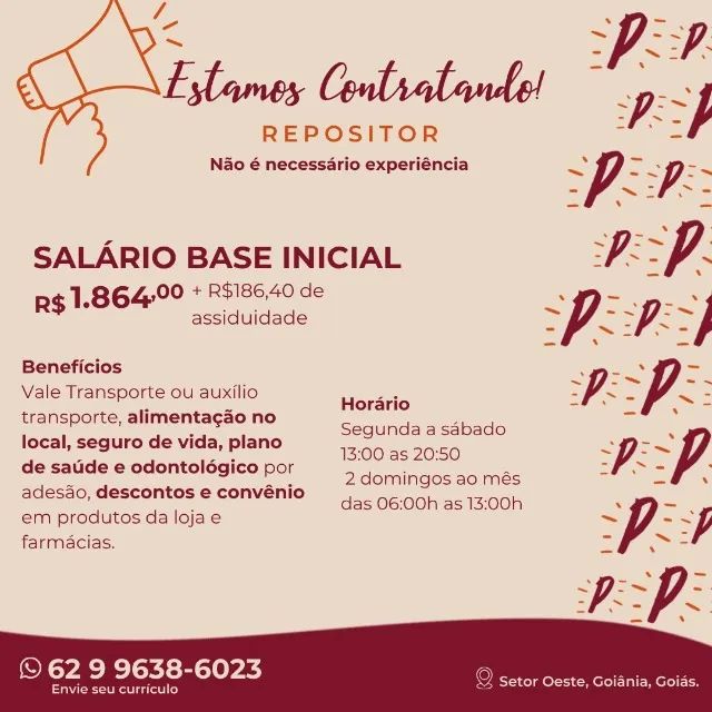 Repositor - padaria 
