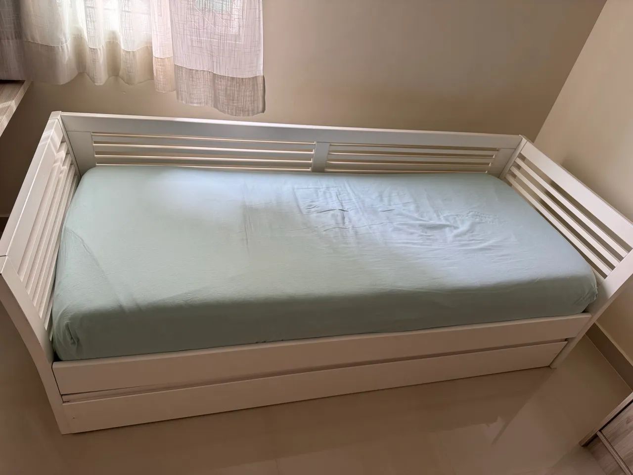 CAMA SOLTEIRO MAIS COLCHÃO MAIS CAMA AUXILIAR  - Foto 3